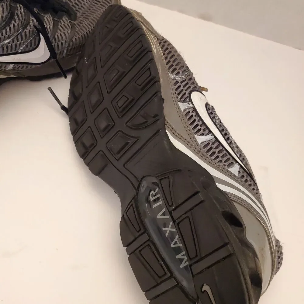 Men's Size 8- Nike Air Max Torch 4 Cool Grey Athletic Sneakers, Black